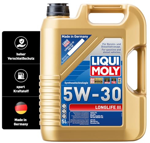 LIQUI MOLY Longlife III 5W-30 | 5 L | Synthesetechnologie Motoröl | Art.-Nr.: 20647