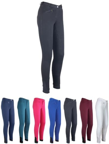 RL24 - Kinder-Reithose Flex Basicline – viele Farben & Größen | Reiterhose für Mädchen & Jungen – Silikon-Vollbesatzreithose – atmungsaktiv & elastisch – Unisex Reitleggings