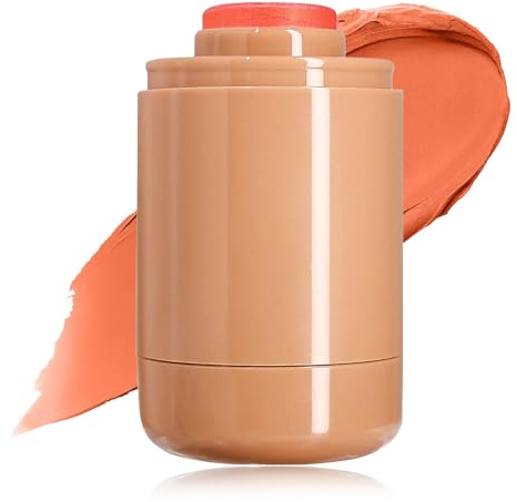 Pocket Blush Stick - Matt Glatt Intensive Farbe Creme Rouge Stick Für Wangen Und Lippen - Natürliches Und Leuchtendes Finish Long-Wearing Cream Blush Für Frauen Mädchen (03 Spicy Marg, 1 Pcs)