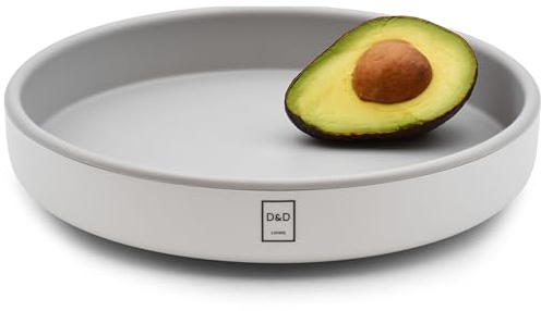 D&D Living® Drehteller Ø 25 cm - Küche & Kühlschrank Organizer drehbar | Lazy Susan Gewürzregal mit verstärktem Kunststoff | Rondell mit leiser Drehung