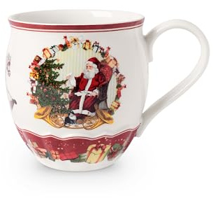 Villeroy & Boch - Toy's Fantasy Jumbobecher, Weihnachten Tasse Kaffee, Weihnachtstasse, Weihnachtsbecher, Becher Weihnachten, Kaffeebecher, Kaffeetasse, Weihnachtsgeschirr, Premium Porzellan