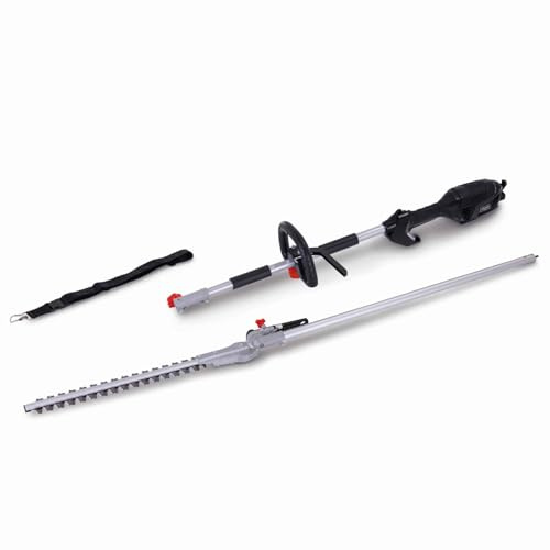 Scheppach Elektro Heckenschere ETHT1000 mit Schultergut & 135° drehbarer Schneidkopf | SchnittØ 20mm | Leistung 1000W | Schwert & Schnittlänge 500/410mm | Schnittgeschwindigkeit 1000min/1 | bis 2590mm