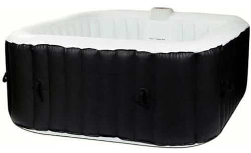 SUNSPA Aufblasbarer Whirlpool, quadratisch, laminiert, für 4 Personen, 1, 55 x H 0, 65 m
