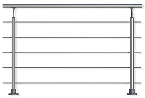 DOLLE Aluminium Geländer Set aufgesetzte Montage 1,50 m