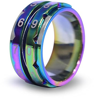 KnitPro - KnitPro Reihenzähler (12-21,4 mm) Regenbogenring - 1 Stück, Regenbogenfarben