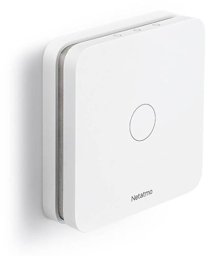 Netatmo - Smarter Kohlenmonoxidmelder, WLAN, 10-Jahres-Batterie, 85 dB Alarm, Selbsttest-Funktion, kein Smart-Home-System nötig, Zertifizierungen EN 50291 und NF, NCO-DE