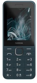 Nokia 225 4G Feature-Phone bietet Dual-SIM, EIN 2,4-Display, eine VGA-Kamera, Cloud-Apps, einen 1450mAh Akku, USB Type-C Ladeanschluss, einen 32GB Micro-SD-Slot und Bluetooth 5.0 - Dark Blue