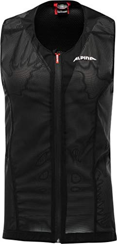 ALPINA PROSHIELD JUNIOR Vest - Flexibler, Atmungsaktiver & Individuell Einstellbarer Rückenprotektor Für Kinder, Black, 116