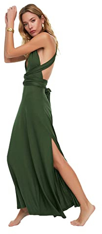 TRENDYOL Damen Vernetzung Detailliertes Gestricktes Strandkleid Dress (1er Pack)