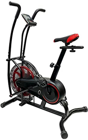 Ultrasport Air Bike, mit geräuscharmem Bremssystem zur Stromversorgung, großem Windrad für Luftwiderstand, mit mobilem Lenker zum Armheben