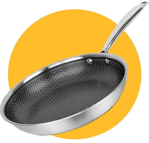 Pasper Bratpfanne Ø24 cm - PFAS-frei - Alle Herdarten - Induktion - Keramik | Frei von Schadstoffen | Kratzfeste Wabenstruktur | Spülmaschinengeeignet