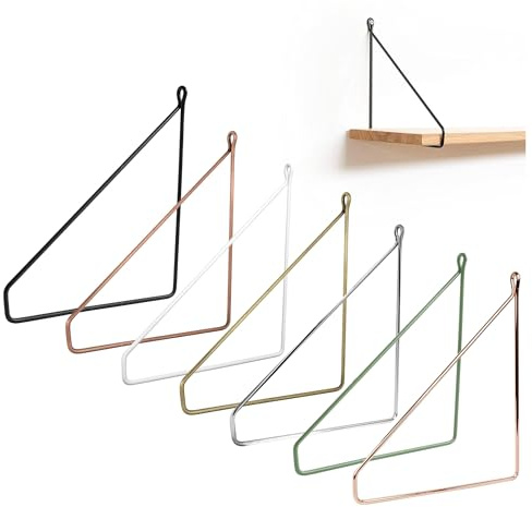 Natural Goods Berlin 2X Regalhalterung PANKOW 200mm - Design Regalträger aus Metall Schwarz - Wandhalterung für Regalbretter - Regalhalter für Wandregale in Wohnzimmer, Küche & Bad