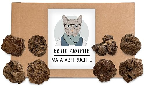 Kater Kasimir Getrocknete Matatabi Früchte als Katzenspielzeug für Katzen (intensiver als getrocknete Katzenminze und Matatabi-Sticks)