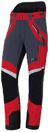 PSS Schnittschutzhose X-Treme Light Rot/Schwarz Größe 54
