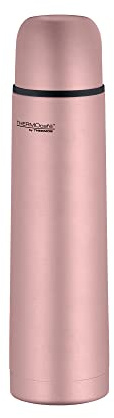 THERMOcafé TC EVERYDAY Thermosflasche 0,70 l, 12 h heiß, rose gold mat | 24 h kalt, mit Trinkbecher, auslaufsicher, Edelstahl-Trinkflasche für Kaffee & Tee, ideal für Büro & unterwegs, rosa