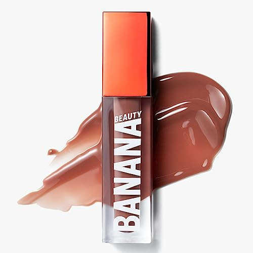 Banana Beauty Spritz o'clock! Plumping Lip Gloil – 3-in-1 Lipgloss, Lip Oil & Lip Plumper – Voluminisierender Effekt – Vegan – Nude-Ton – Sommerlicher Orangenduft