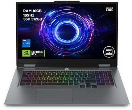 Lenovo LOQ | Laptop | i5 | 16GB | 1TB | RTX 5060 | 15.6 FHD Display | 165Hz | Intel Core i5-13450HX | 16GB RAM | 1TB SSD | NVIDIA RTX 5060 | QWERTZ | Windows 11 | Grau