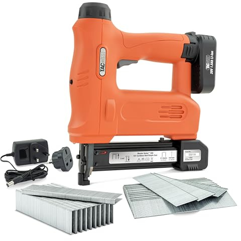 Tacwise 1701 Master Nailer 191 20V Akku Heftklammerpistole Nagelpistole | Enthält 1000 Klammern und 2000 Nägel
