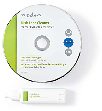 NEDIS CD LinsenreinigerCleaner | Reinigungsdisk | 20 ml | Blu-ray Player/CD-Player/DVD Spieler Transparent