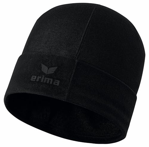 Erima Unisex Kinder stylische Funktions Beanie (2122405), schwarz, Kind