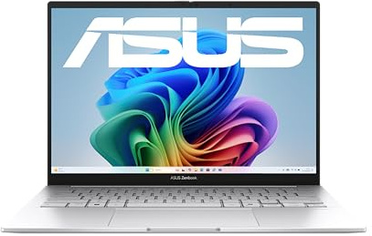 ASUS Zenbook 14 UX3405CA Laptop | Copilot+ PC | 14" WUXGA 16:10 OLED Display | Intel Core Ultra 7 255H |16 GB RAM | 1 TB SSD | Intel Arc | Win11 Home | QWERTZ Tastatur | Silver