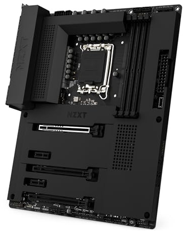 NZXT N7 Z790 Motherboard - N7-Z79XT-W1 - Intel Z790 Chipsatz (Unterstützt 12., 13., 14. Gen CPUs) - ATX Gaming Motherboard - Integriertes I/O Shield - WiFi 6E - Bluetooth - Schwarz