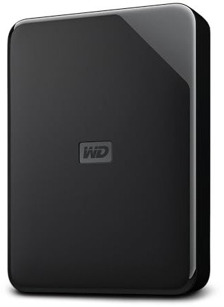 WD Elements AE 5 TB Tragbare Externe Festplatte, SuperSpeed USB 3.2 Gen 1/USB 3.0, Plug-and-Play-Erweiterung, Formatiert für Windows, Schwarz