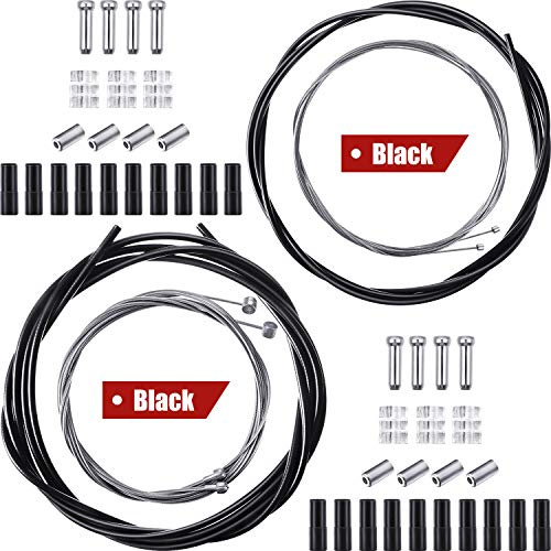 Universal Fahrrad Übertragung Linie Fahrrad Schaltwerk Kabel und Bremse Kabel Kit für Reparatur von Fahrrad Berg Straße (Schwarz)