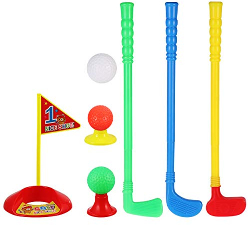 LIOOBO Golfschläger Set Spielzeug Golf Kit Anzüge Sport Spielen Spielzeug für Kinder Jungen Mädchen Indoor Outdoor Weihnachten Geburtstagsgeschenk