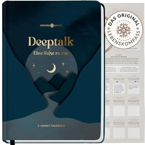 Lebenskompass® 3 Jahres Tagebuch für Erwachsene - Deeptalk Eine Reise zu mir Selbst CANYON One line a day - 5 Minuten Tagebuch Erinnerungen, Reflexion und Achtsamkeit - Journal Buch DIN A5 Hardcover