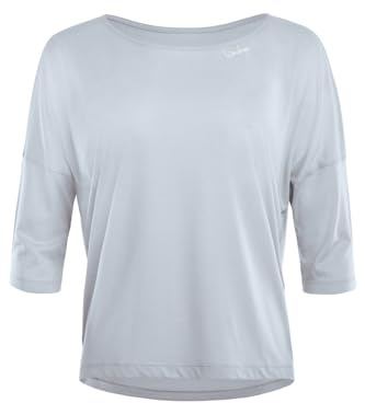 WINSHAPE Damen Ultra Leichtes, Weiches Modal-3/4-arm Mcs004 T-Shirt, Cool-Grey, M EU