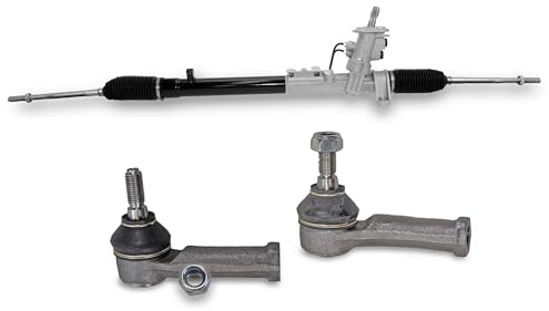 ATEC Germany 1x Spurstangenkopf rechts, 1x Spurstangenkopf links, 1x Lenkgetriebe hydraulisch Vorderachse links, Kompatibel mit: AUDI A3, SEAT LEON, TOLEDO II, SKODA OCTAVIA I, OCTAVIA I Combi