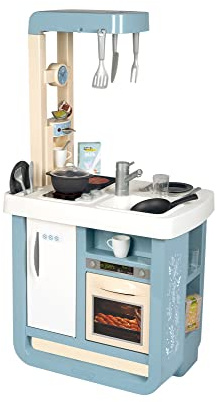 Smoby - Spielküche Bon Appetit - für Kinder mit vielen Funktionen, Töpfen, Pfannen, Küchenbesteck, Herd, Ofen, für Kinder ab 3 Jahren