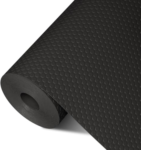 wohomuke Schubladenmatte 40x600cm Matte für schubladen Kühlschrankmatten Für Schubladen Regale Schrank Kühlschrank(Schwarz,40cmx6m)