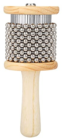 Hölzernes Cabasa Mini Cabasa Musikinstrument Hand Shaker Percussion Instrument mit Metallperlen