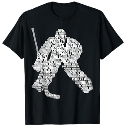 Eishockey Torwart Eishockeyspieler Jungen Männer Kinder T-Shirt