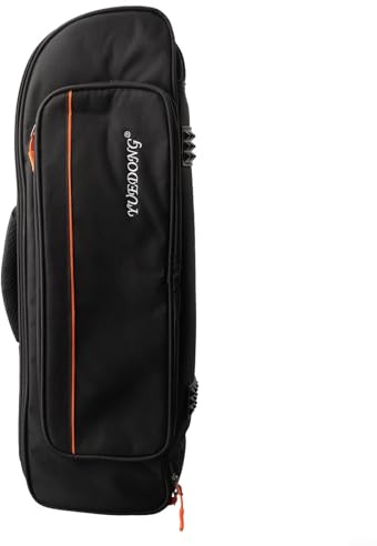 Trompetenrucksack aus Oxford-Stoff mit Außentasche für einfache Aufbewahrung von Zubehör