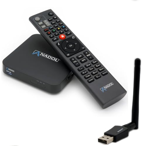 [Test SEHR GUT *] Anadol IP8 4K UHD Smart TV Box mit 2 Betriebssystemen: Define OS & E2 Linux - Sat to IP TV Receiver für Fernseher, Mediathek, YouTube, HDR, HLG + 600Mbit WiFi Stick