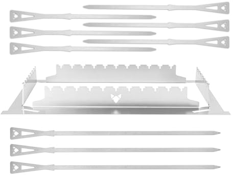 Grillspießhalter-Set für FENNEK 2.0 | 10-teilig | Grillzubehör für den FENNEK 2.0 aus Edelstahl | Made in Germany