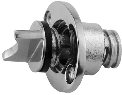 IGTOPS Edelstahl Boot Ablassstopfen,Marine Ablassstopfen,Boot Ablassschraube Hochglanzpolierter 316 Edelstahl Lenzstopfen passend für 25 mm Loch, oval, Garboard, Marine