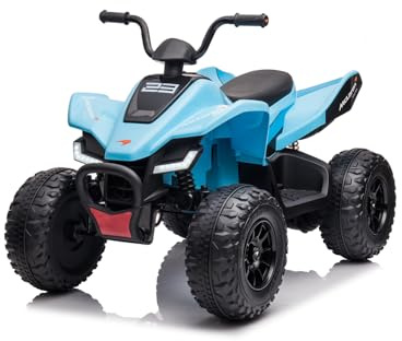 Elektro Kinder Quad ATV McLaren Racing MCL35 Allrad 4x35W 12V/14Ah, Farbe:Blau