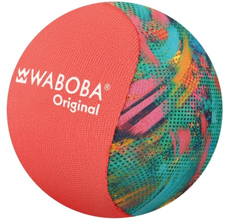 Waboba Wasser-Sprung-Ball – Der Originale Skip-Ball für Ozean, See & Pool – Hochleistungs-Wasser-Spielzeug für endlosen Sommer-Spaß – Robuster, weicher Gelkern für einfaches Springen – Neon Abstract