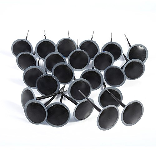 Reifenreparaturset, Reifen Plug Patch Gum Tyre Repair Set Reifen Flicken Kleber Reifenreparatur Pilz Pilzförmige Nadelstecker zur pilz Gummi Reparatur Reifen für Auto/Motorrad/Fahrrad 24 Stück, 5mm