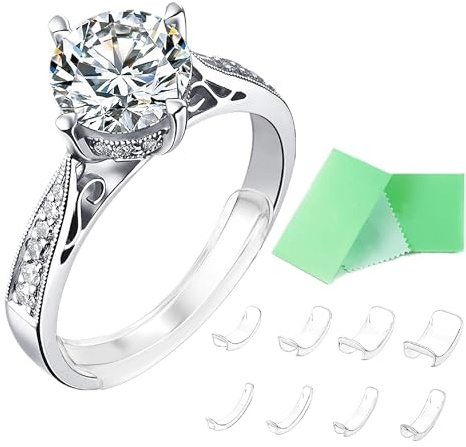 Unsichtbarer Ringgrößenversteller für lose Ringe, Ringgrößenversteller passend für alle Ringe, verschiedene Größen