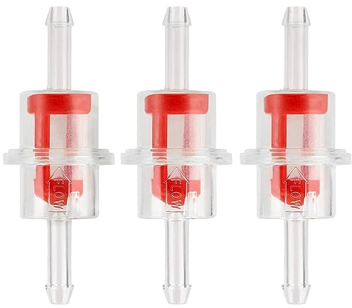 LOCOPOW 3 Stück Kraftstofffilter Benzinfilter Klein Transparent für Motorrad 3/16 5mm Hose Arctic Cat Inline Fuel Filter ATV UTV Snowmobile Watercraft PWC 0470-988
