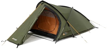 Vango Hydra 200 Leichtes 2-Personen-Zelt für Wanderungen, Trekking, Camping, 5000 mm Wassersäule, halbgeodätisches Design mit Alustangen, Pine