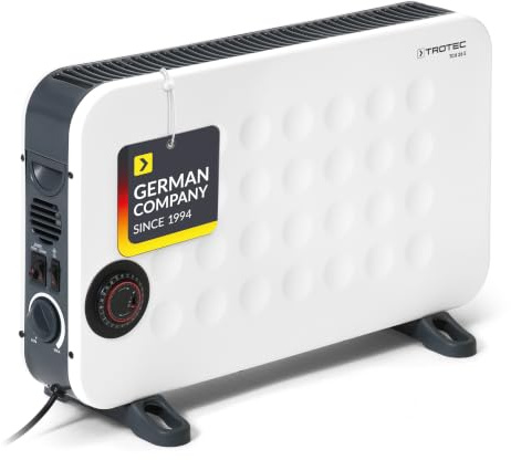 TROTEC TCH 26 E Konvektor | Heizleistung 750 W/1250 W/2000 W – Konvektor, mobil, weiß