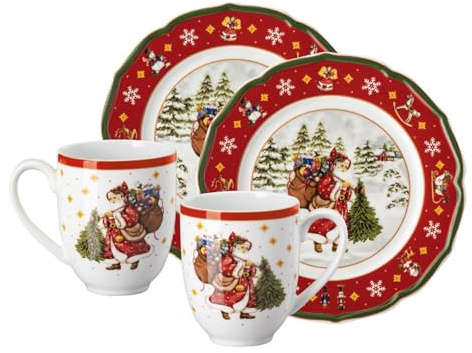 Hutschenreuther Happy Wintertime Red Set 4tlg