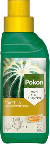 Pokon Kakteen-Flüssigdünger 250ml - Flüssige Spezialnahrung für alle Kakteen & Sukkulenten, Spezialdünger mit Magnesium (MgO) und Eisen (Fe), grün