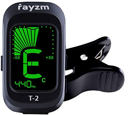 Rayzm Tragbares elektrisches Stimmgerät mit Chromatische Stimmmodi für Gitarre/Bass/Ukulele/Violine, verstellbar auf 430 – 450 Hz, inklusive Akku, präzise und reaktionsschnell